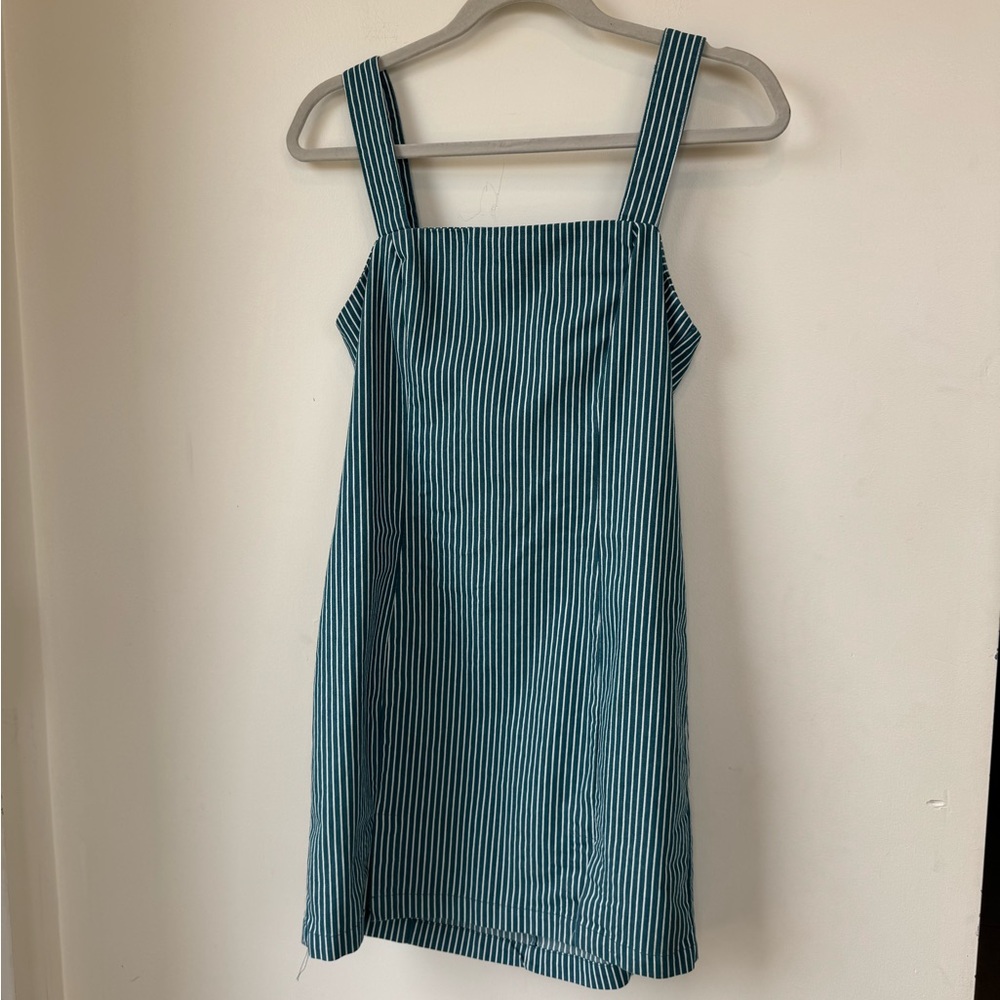 Forever 21 Teal Striped Mini Dress